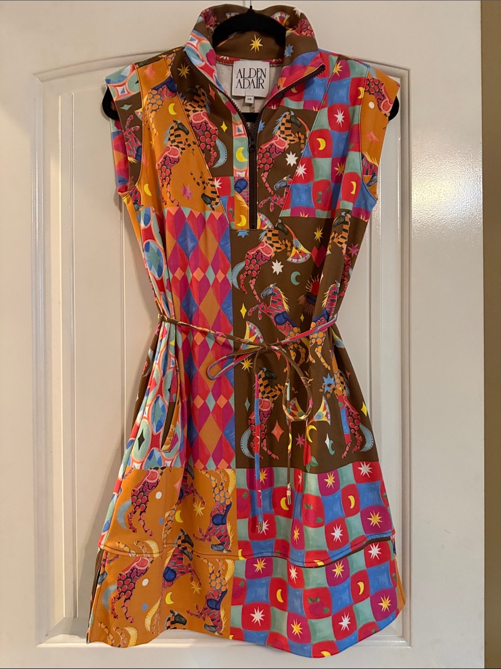 Alden Adair Leigh dress in Triple Crown print